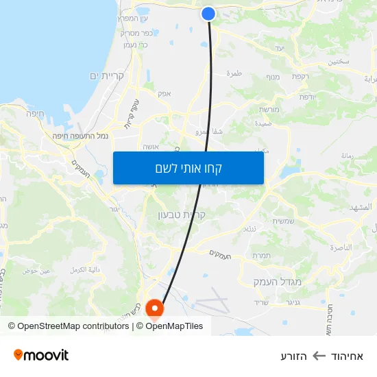 מפת אחיהוד להזורע