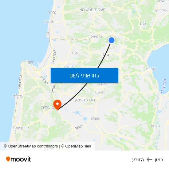 מפת כמון להזורע
