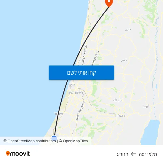 מפת תלמי יפה להזורע