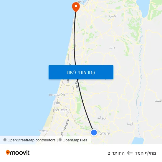 מפת מחלף חמד להחותרים