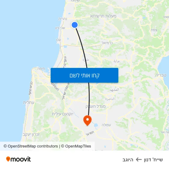 מפת שייח' דנון להיוגב