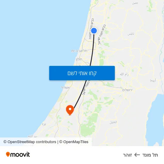 מפת תל מונד לזוהר