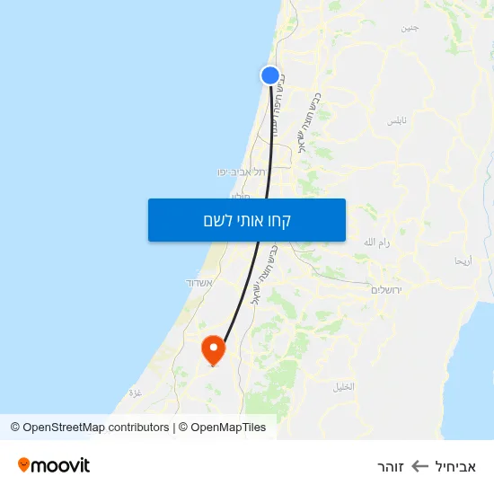 מפת אביחיל לזוהר