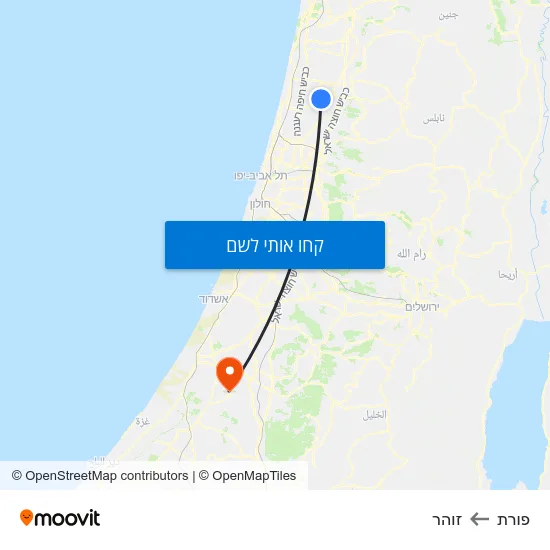 מפת פורת לזוהר