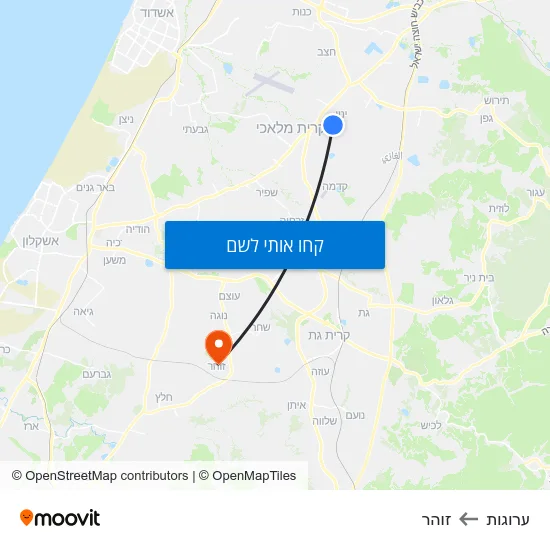 מפת ערוגות לזוהר