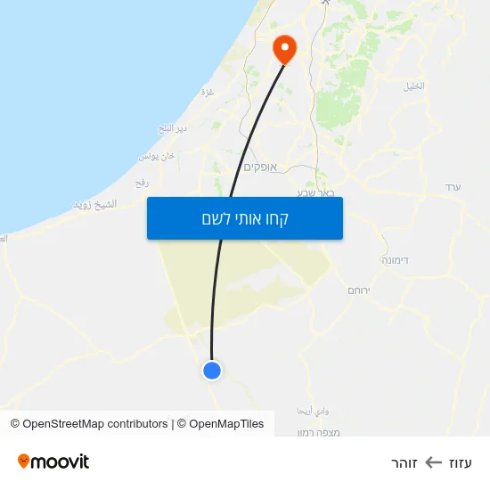 מפת עזוז לזוהר