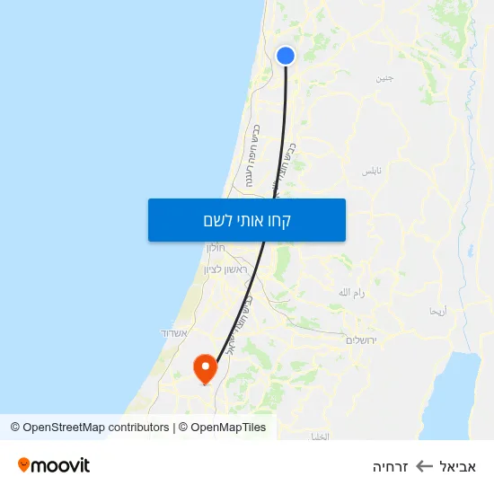 מפת אביאל לזרחיה