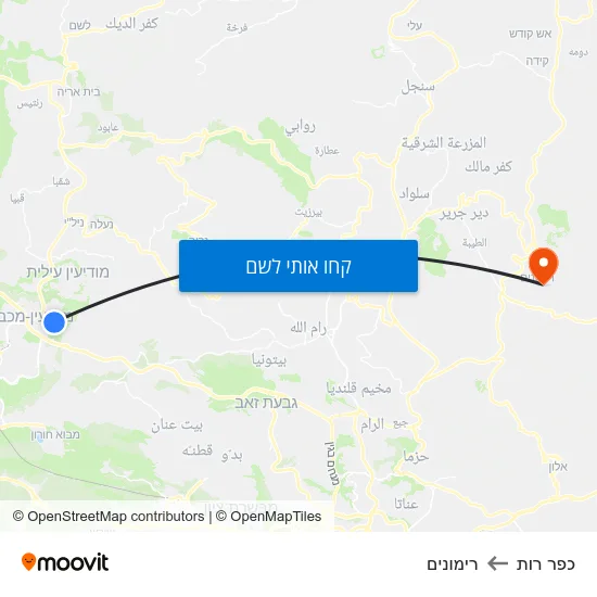 מפת כפר רות לרימונים