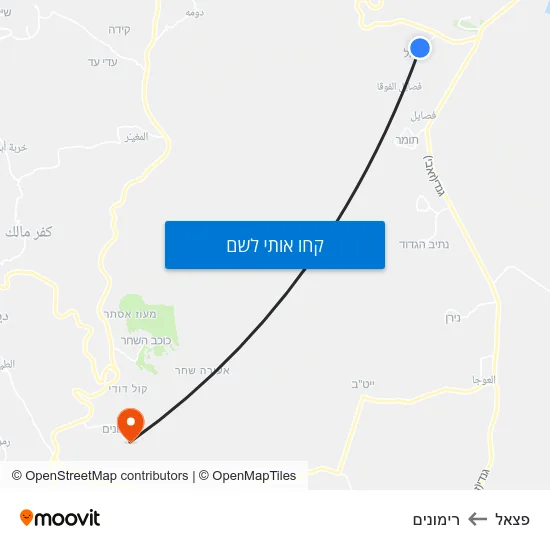 מפת פצאל לרימונים
