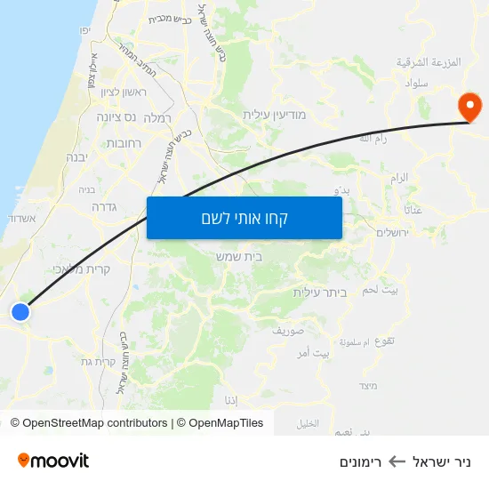 מפת ניר ישראל לרימונים