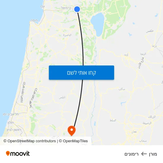 מפת מורן לרימונים