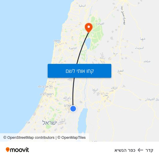 מפת קדר לכפר הנשיא