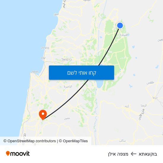 מפת בוקעאתא למצפה אילן