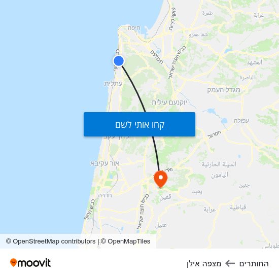 מפת החותרים למצפה אילן