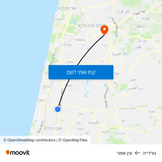 מפת נורדייה לעין שמר