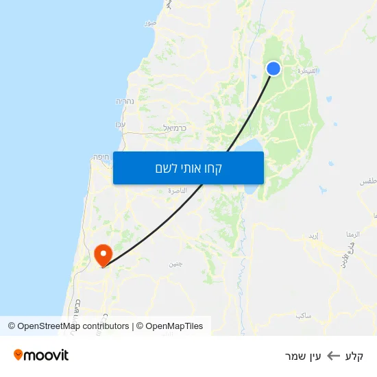 מפת קלע לעין שמר