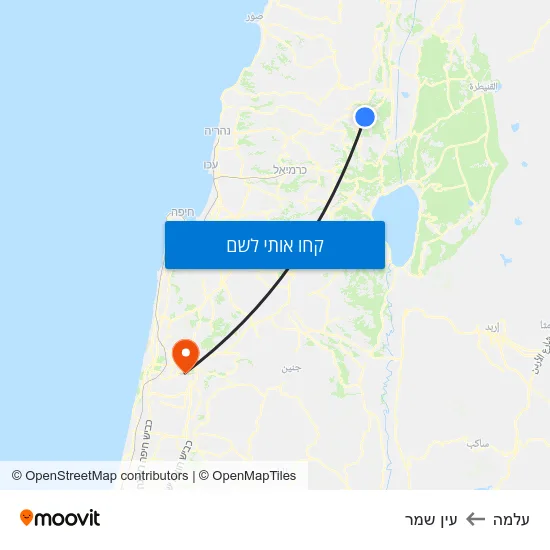 מפת עלמה לעין שמר