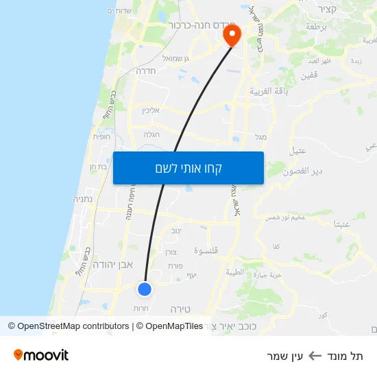 מפת תל מונד לעין שמר