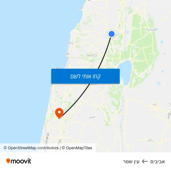 מפת אביבים לעין שמר