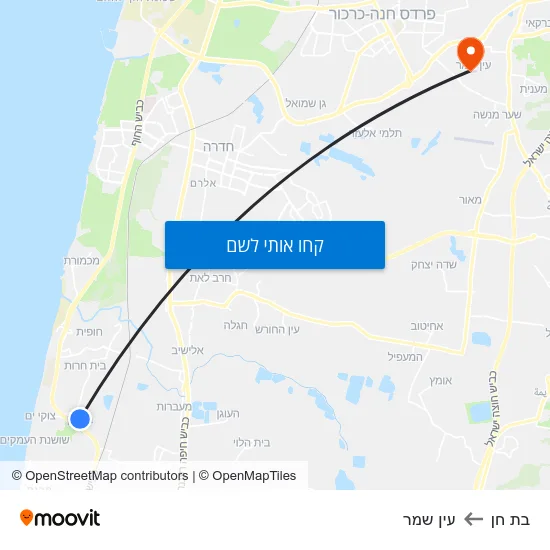 מפת בת חן לעין שמר