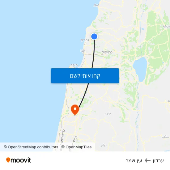 מפת עבדון לעין שמר