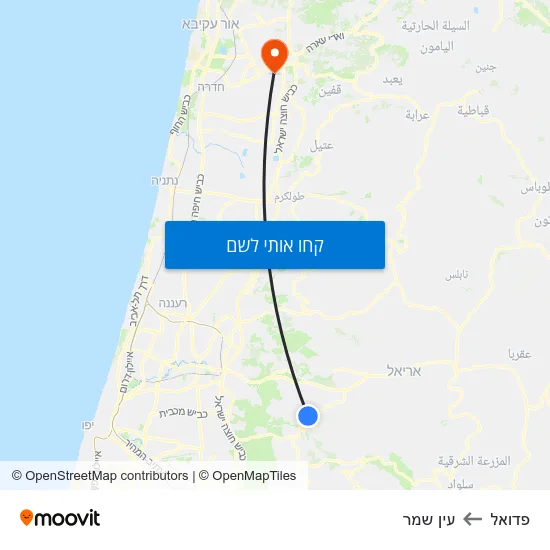 מפת פדואל לעין שמר