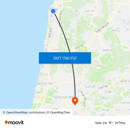 מפת עתלית לעין שמר