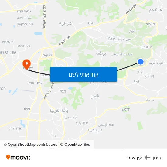 מפת ריחן לעין שמר