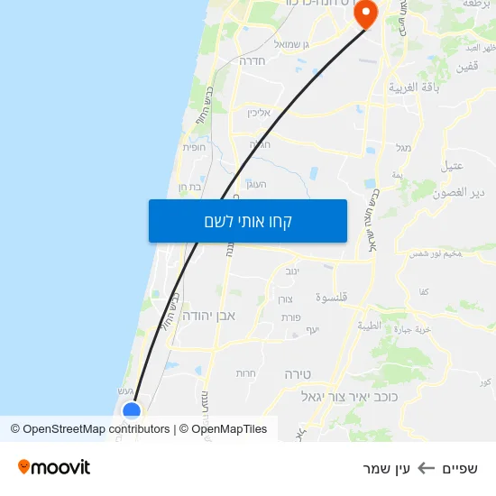 מפת שפיים לעין שמר
