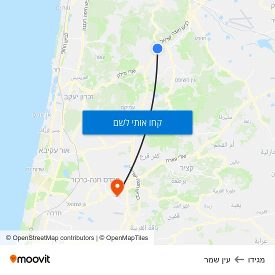 מפת מגידו לעין שמר