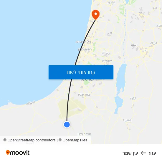מפת עזוז לעין שמר