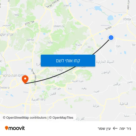 מפת ניר יפה לעין שמר