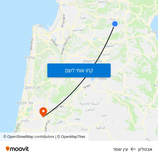 מפת אבטליון לעין שמר