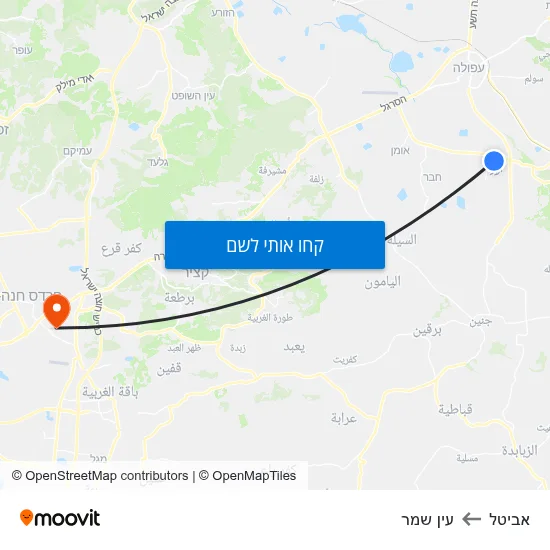 מפת אביטל לעין שמר