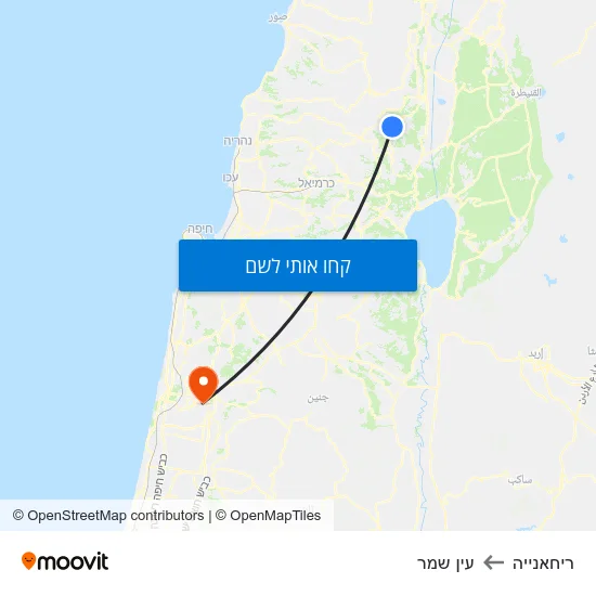 מפת ריחאנייה לעין שמר