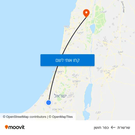 מפת שרשרת לכפר חושן