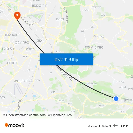 מפת ידידה למשמר השבעה