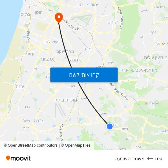 מפת גיזו למשמר השבעה