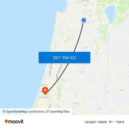 מפת ציפורי למשמר השבעה