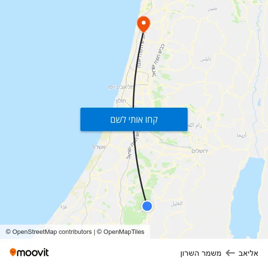 מפת אליאב למשמר השרון