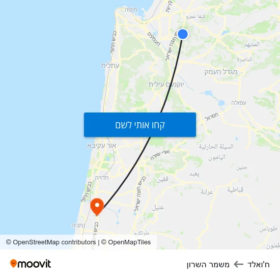 מפת ח'ואלד למשמר השרון
