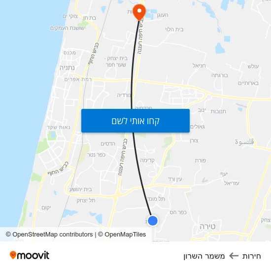 מפת חירות למשמר השרון