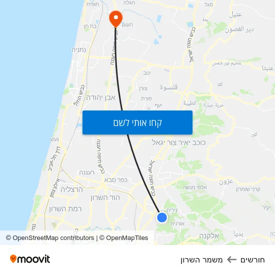 מפת חורשים למשמר השרון