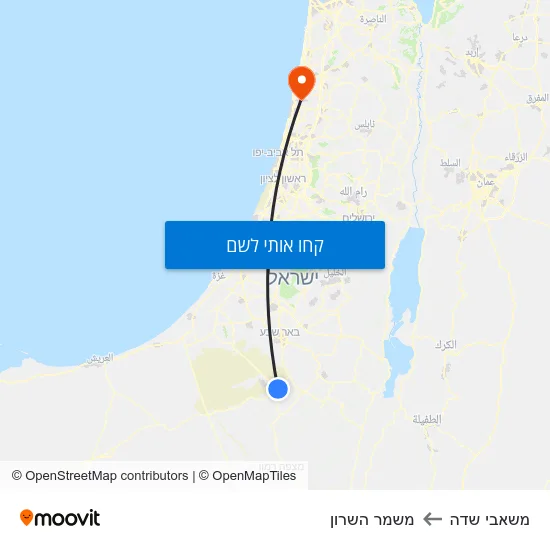 מפת משאבי שדה למשמר השרון
