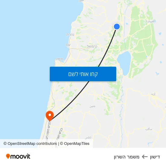 מפת דישון למשמר השרון