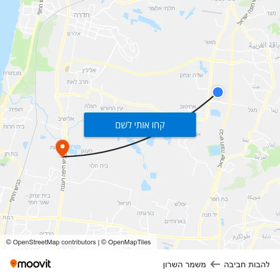 מפת להבות חביבה למשמר השרון