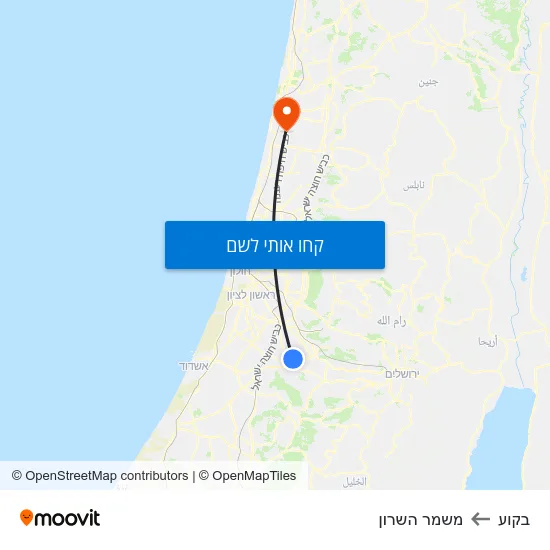 מפת בקוע למשמר השרון