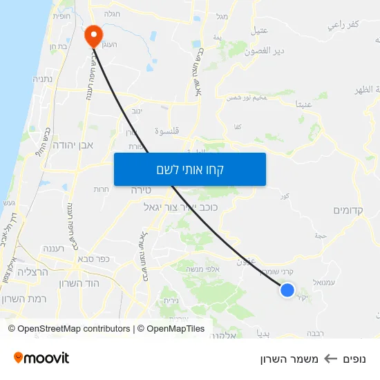 מפת נופים למשמר השרון