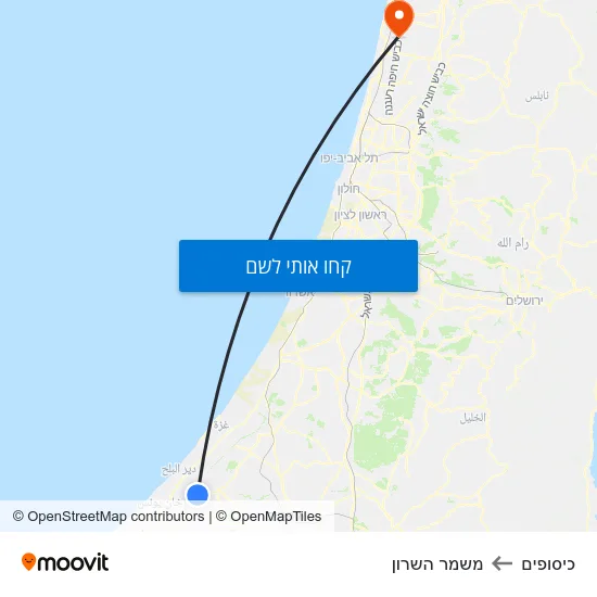 מפת כיסופים למשמר השרון