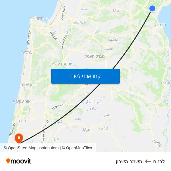 מפת לבנים למשמר השרון
